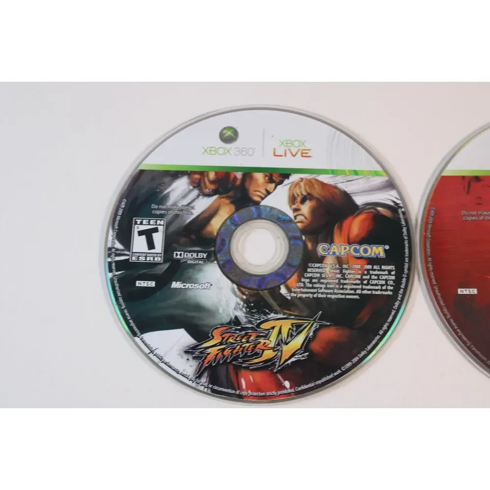 New Street Fighter IV W/ bonus disc The Ties That Bind (Microsoft Xbox 360 2009)